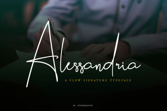 Alessandria Script Font for Handmade Branding