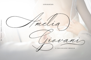 Amelia Giovani: A Refined Script Font for Editorial Design