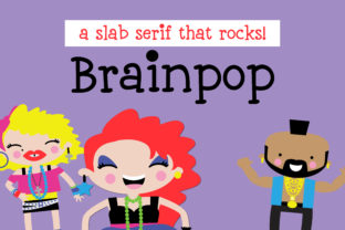 Brainpop: The Playful Slab Serif Font for Campaigns