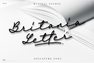 Britania Letter: A Timeless Script Font for Handmade Brands