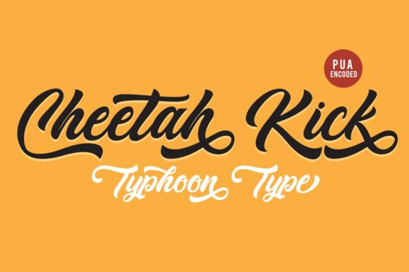 Cheetah Kick: A Striking Script Font for Bold Brand Identity