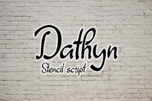 Dathyn: A Stencil Script Font for Makers