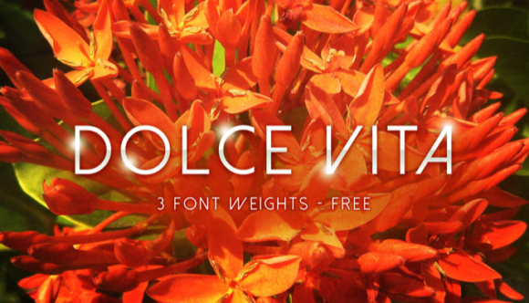 Dolce Vita Font: A Capital Display Typeface for Designers