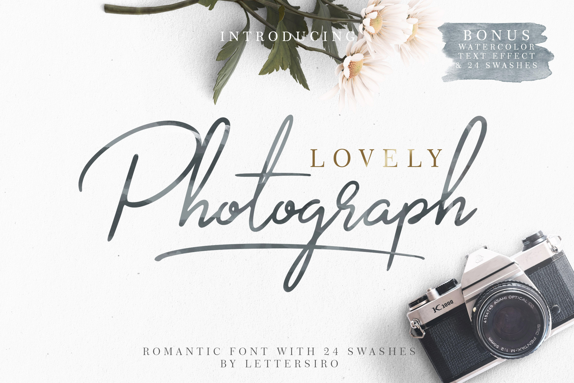 Lovely Photograph: A Modern Hand-Lettered Typeface for Makers