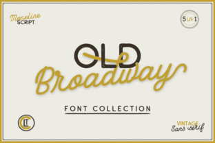 Old Broadway: A Vintage Script Font for Editorial Design